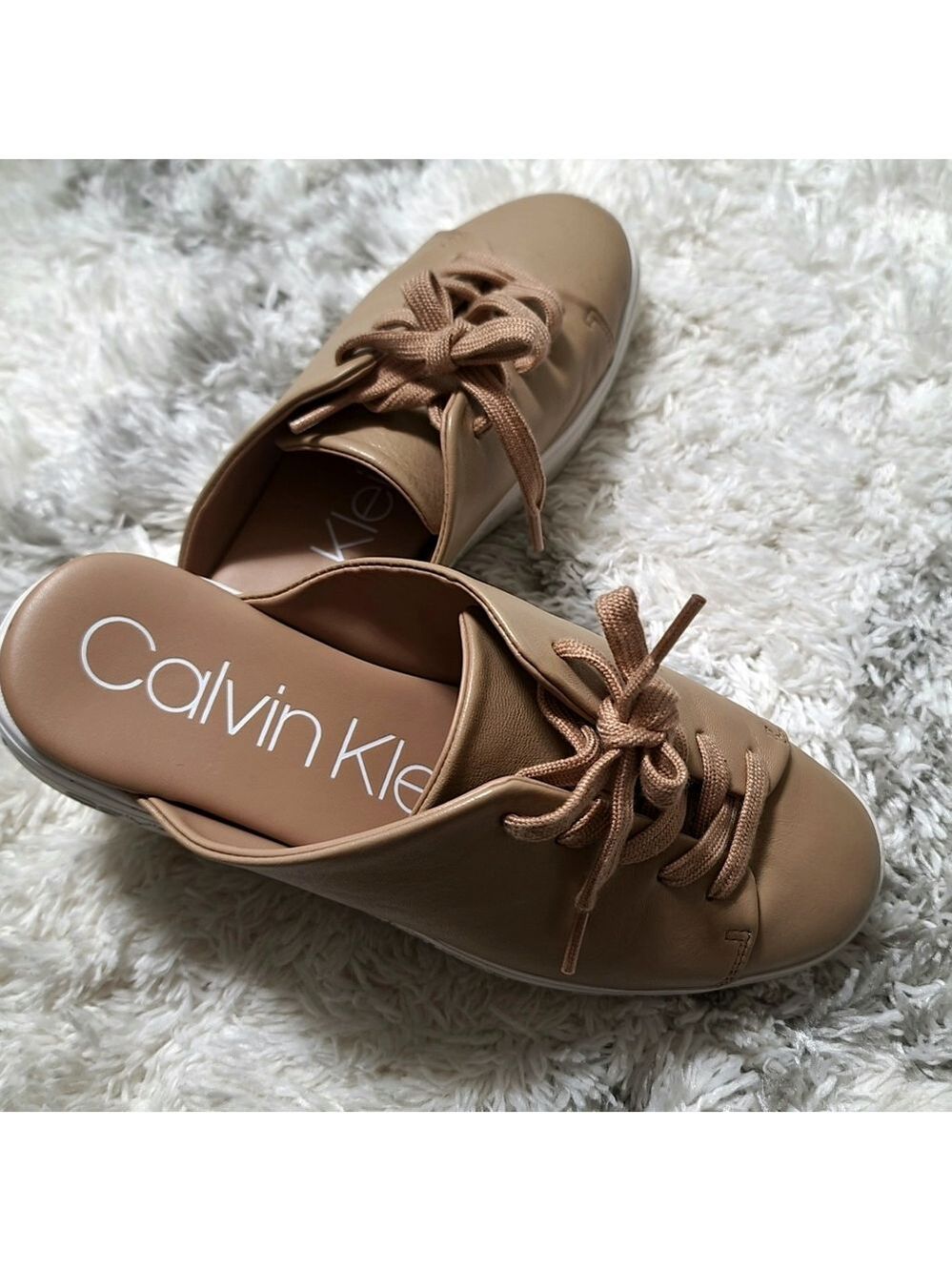 Calvin Klein Jackay Platform Shoes in Nude Size 7.5 - Picture 3 of 8